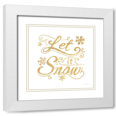 White and Bright Christmas III White Modern Wood Framed Art Print with Double Matting by Nai, Danhui