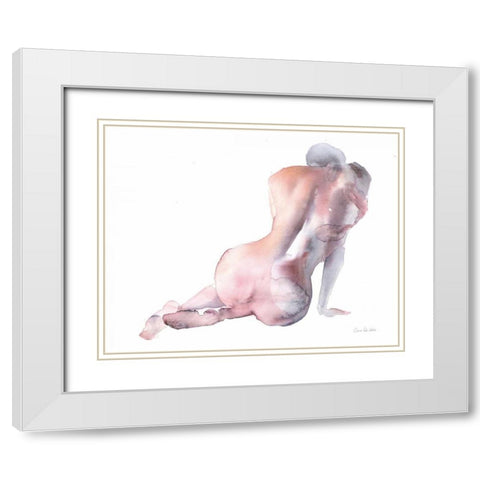 Solace I White Modern Wood Framed Art Print with Double Matting by Valle, Aimee Del