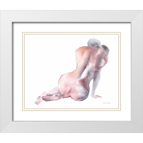 Solace I White Modern Wood Framed Art Print with Double Matting by Valle, Aimee Del