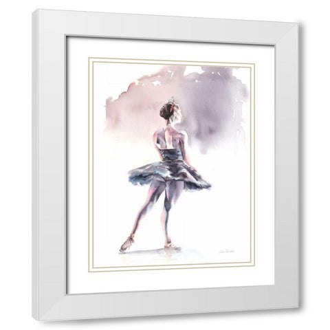 Ballet I White Modern Wood Framed Art Print with Double Matting by Valle, Aimee Del