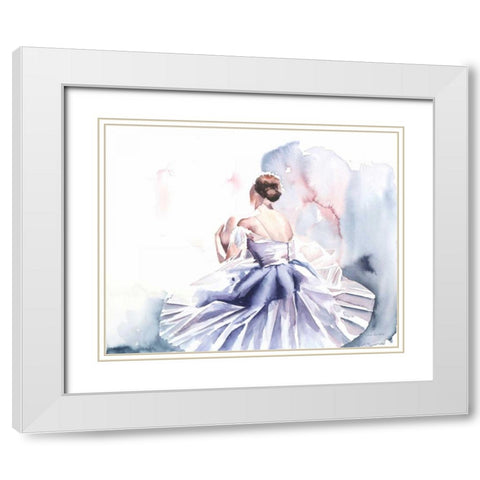 Ballet IV White Modern Wood Framed Art Print with Double Matting by Valle, Aimee Del