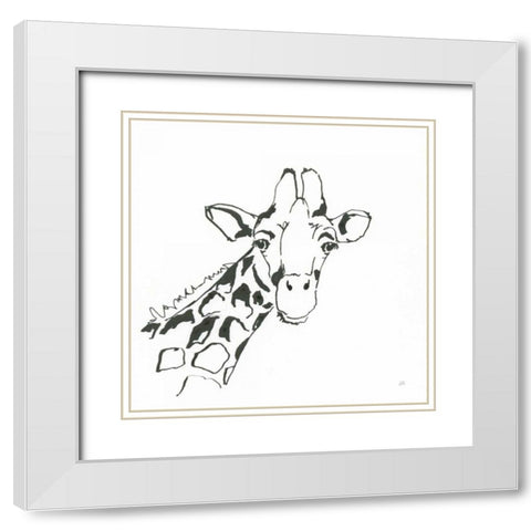 African Animals I White Modern Wood Framed Art Print with Double Matting by Paschke, Chris