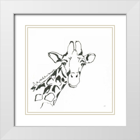 African Animals I White Modern Wood Framed Art Print with Double Matting by Paschke, Chris