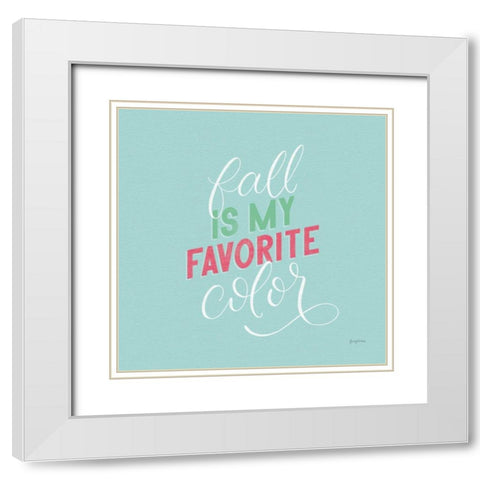 Autumn Sayings I No Leaves Bright White Modern Wood Framed Art Print with Double Matting by Thorns, Becky