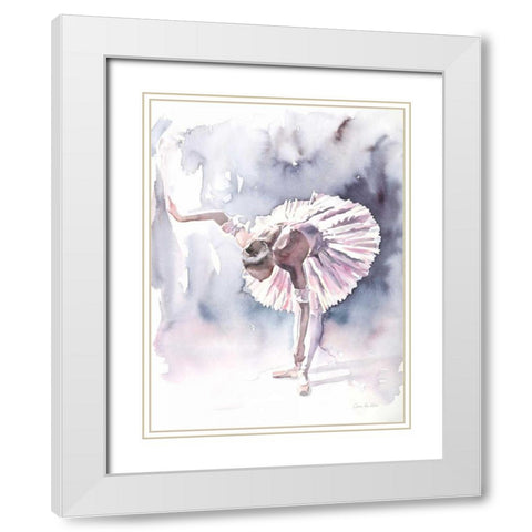 Ballet VI White Modern Wood Framed Art Print with Double Matting by Valle, Aimee Del