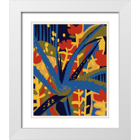 Aloe There White Modern Wood Framed Art Print with Double Matting by Gallagher, Megan