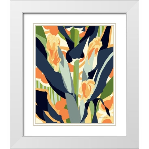 Sweet Corn White Modern Wood Framed Art Print with Double Matting by Gallagher, Megan