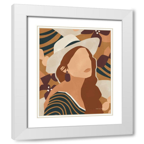 Modern Woman II White Modern Wood Framed Art Print with Double Matting by Gallagher, Megan