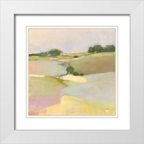 Dream Valley II White Modern Wood Framed Art Print with Double Matting by Purinton, Julia