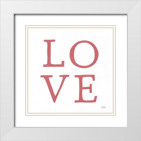 Love Letters VII No Flowers White Modern Wood Framed Art Print with Double Matting by Marshall, Laura