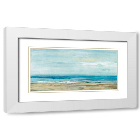 Sea Coast White Modern Wood Framed Art Print with Double Matting by Vassileva, Silvia