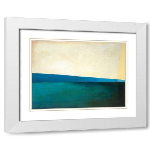 Deep Dive I White Modern Wood Framed Art Print with Double Matting by Davies, Jane