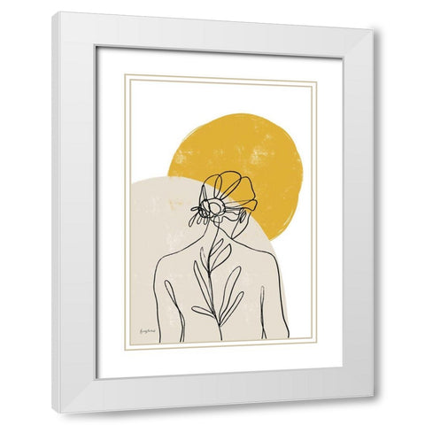 Planted I White Modern Wood Framed Art Print with Double Matting by Thorns, Becky