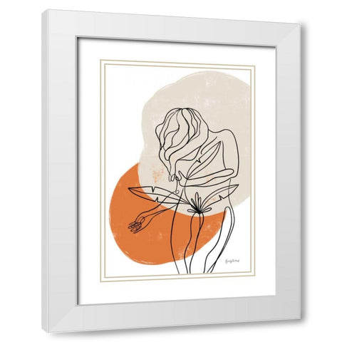 Planted II White Modern Wood Framed Art Print with Double Matting by Thorns, Becky