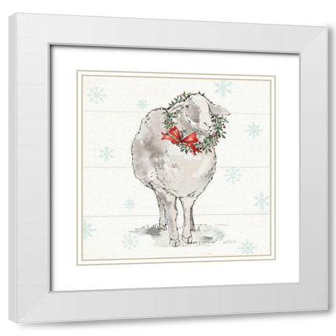Modern Farmhouse XI Christmas Sq White Modern Wood Framed Art Print with Double Matting by Tavoletti, Anne
