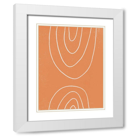 Rainbow Days I White Modern Wood Framed Art Print with Double Matting by Hershey, Moira