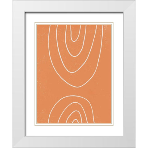 Rainbow Days I White Modern Wood Framed Art Print with Double Matting by Hershey, Moira