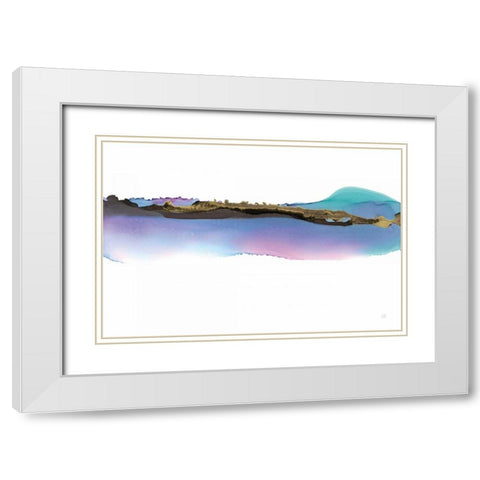 Island White Modern Wood Framed Art Print with Double Matting by Paschke, Chris