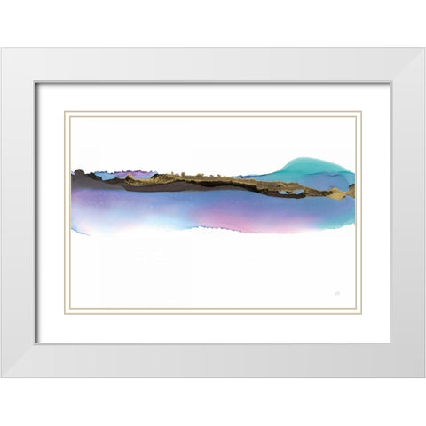 Island White Modern Wood Framed Art Print with Double Matting by Paschke, Chris