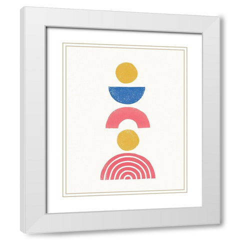 Minimalist Boho I Bright White Modern Wood Framed Art Print with Double Matting by Hershey, Moira