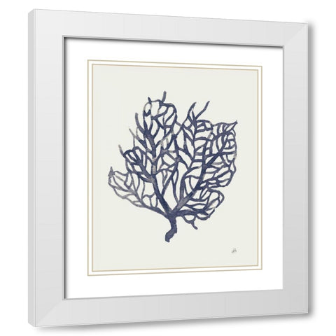 Ocean Finds XIV Navy White Modern Wood Framed Art Print with Double Matting by Brissonnet, Daphne