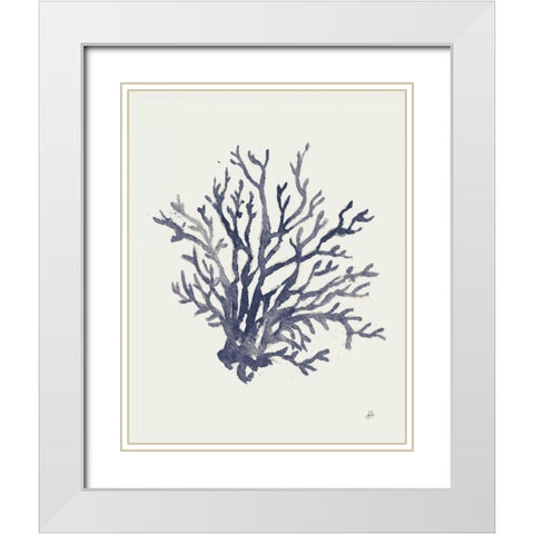 Ocean Finds XV Navy White Modern Wood Framed Art Print with Double Matting by Brissonnet, Daphne