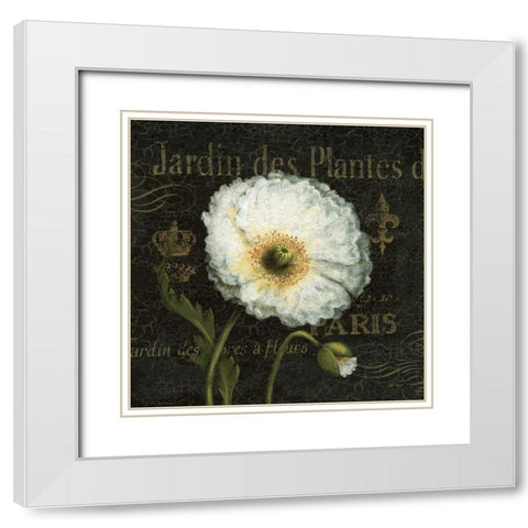 Botanical Garden I White Modern Wood Framed Art Print with Double Matting by Brissonnet, Daphne