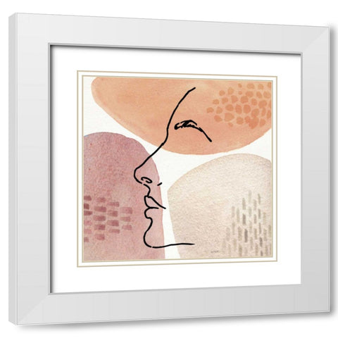 Soft Figures IX White Modern Wood Framed Art Print with Double Matting by Tavoletti, Anne