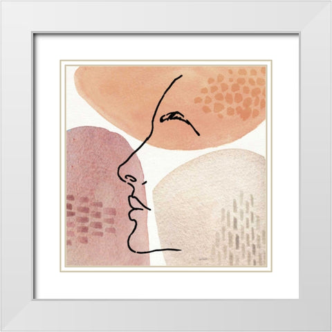 Soft Figures IX White Modern Wood Framed Art Print with Double Matting by Tavoletti, Anne