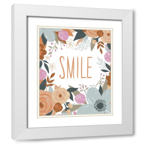 Happy Thoughts III White Modern Wood Framed Art Print with Double Matting by Tavoletti, Anne