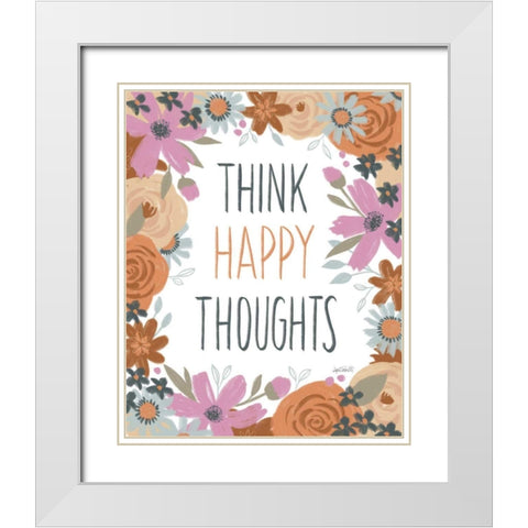 Happy Thoughts IV White Modern Wood Framed Art Print with Double Matting by Tavoletti, Anne