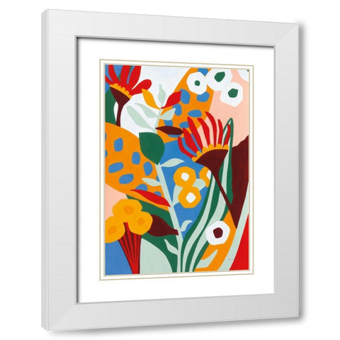 Tragedy White Modern Wood Framed Art Print with Double Matting by Gallagher, Megan
