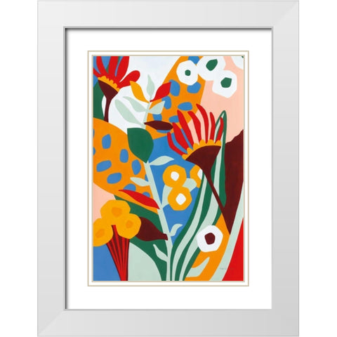 Tragedy White Modern Wood Framed Art Print with Double Matting by Gallagher, Megan
