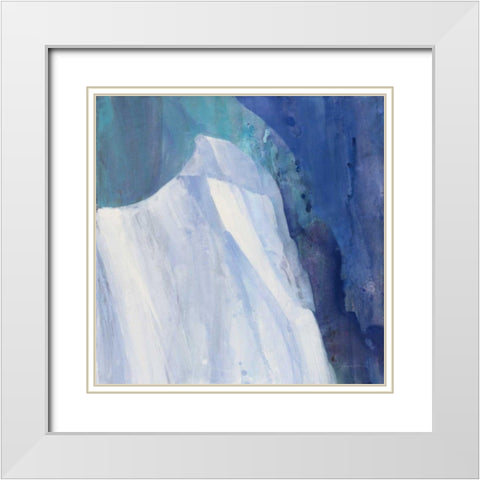 Crystal Morning White Modern Wood Framed Art Print with Double Matting by Hristova, Albena