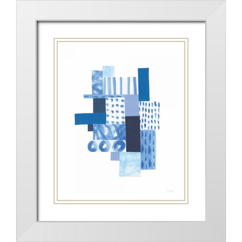 Build Me Up I White Modern Wood Framed Art Print with Double Matting by Prahl, Courtney
