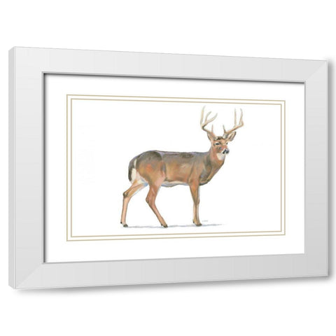 Northern Wild V White Modern Wood Framed Art Print with Double Matting by Wiens, James