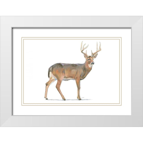 Northern Wild V White Modern Wood Framed Art Print with Double Matting by Wiens, James