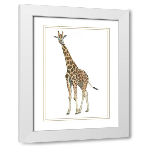 Wild and Free V White Modern Wood Framed Art Print with Double Matting by Wiens, James