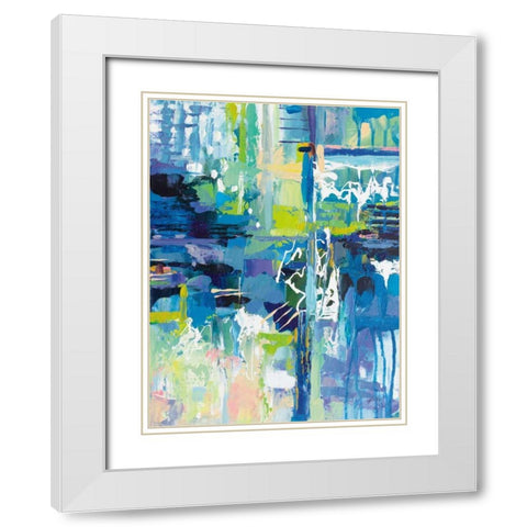 Sequence White Modern Wood Framed Art Print with Double Matting by Vertentes, Jeanette