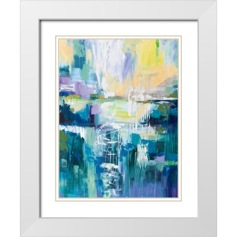 Into the Water White Modern Wood Framed Art Print with Double Matting by Vertentes, Jeanette