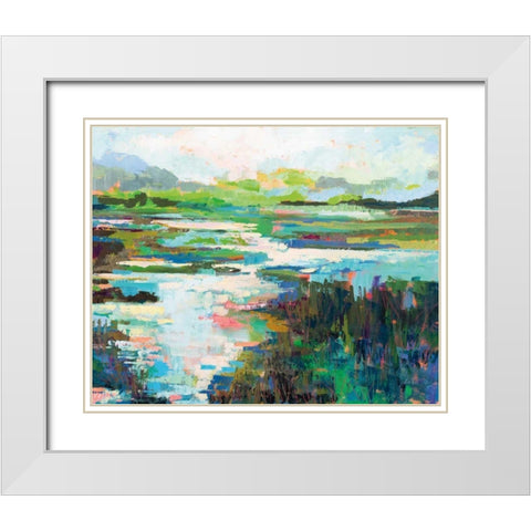 To and From White Modern Wood Framed Art Print with Double Matting by Vertentes, Jeanette