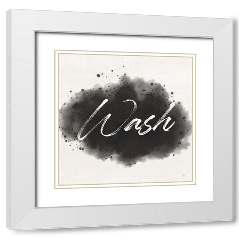 Laundry Splash I White Modern Wood Framed Art Print with Double Matting by Aiken, Jess