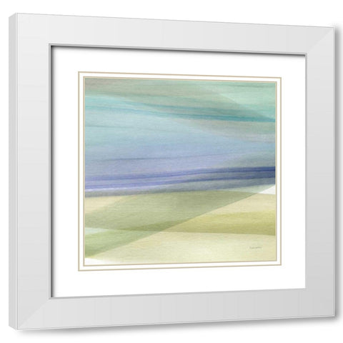 Soft Summer IV White Modern Wood Framed Art Print with Double Matting by Charro, Mercedes Lopez