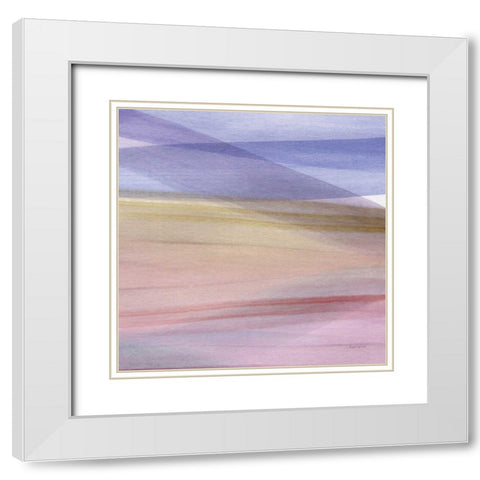 Soft Summer VI White Modern Wood Framed Art Print with Double Matting by Charro, Mercedes Lopez