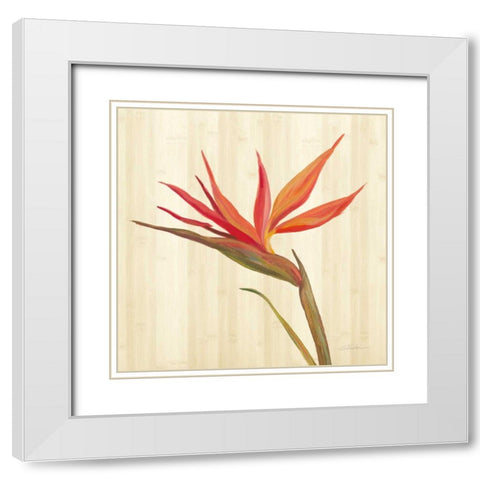 Tropical Garden IV White Modern Wood Framed Art Print with Double Matting by Vassileva, Silvia
