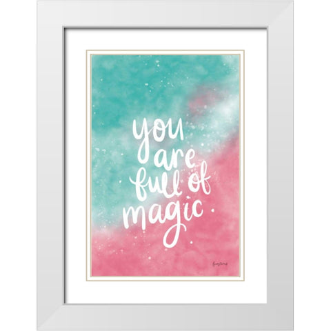 Magical Girl II White Modern Wood Framed Art Print with Double Matting by Thorns, Becky