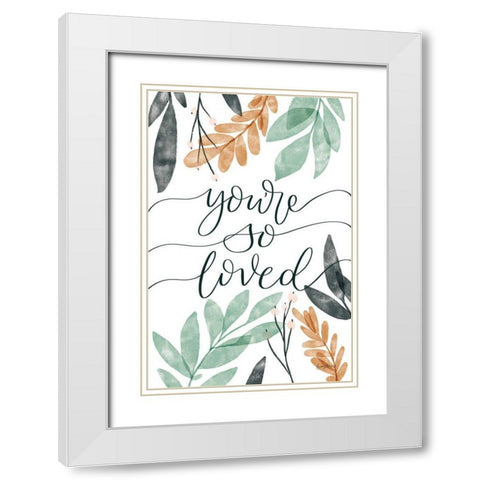 Sage Sayings II White Modern Wood Framed Art Print with Double Matting by Thorns, Becky