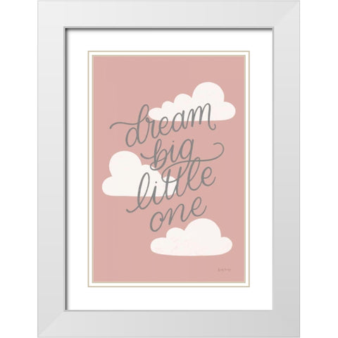 Boho Nursery IV Blush White Modern Wood Framed Art Print with Double Matting by Thorns, Becky
