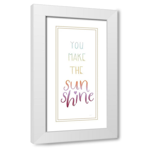 Lets Chase Rainbows XIV Dark White Modern Wood Framed Art Print with Double Matting by Jackson, Jenaya