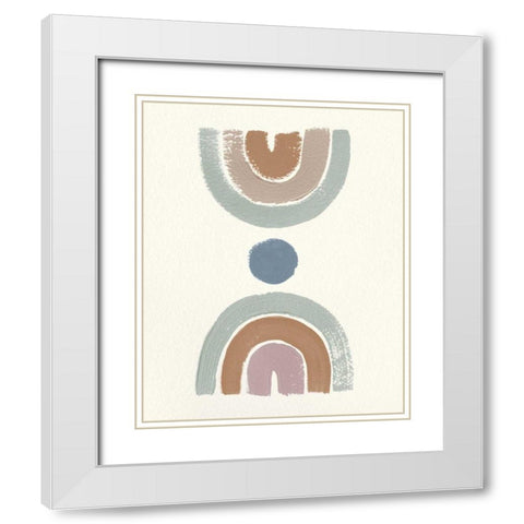 Desert Rainbows II Mint White Modern Wood Framed Art Print with Double Matting by Hershey, Moira